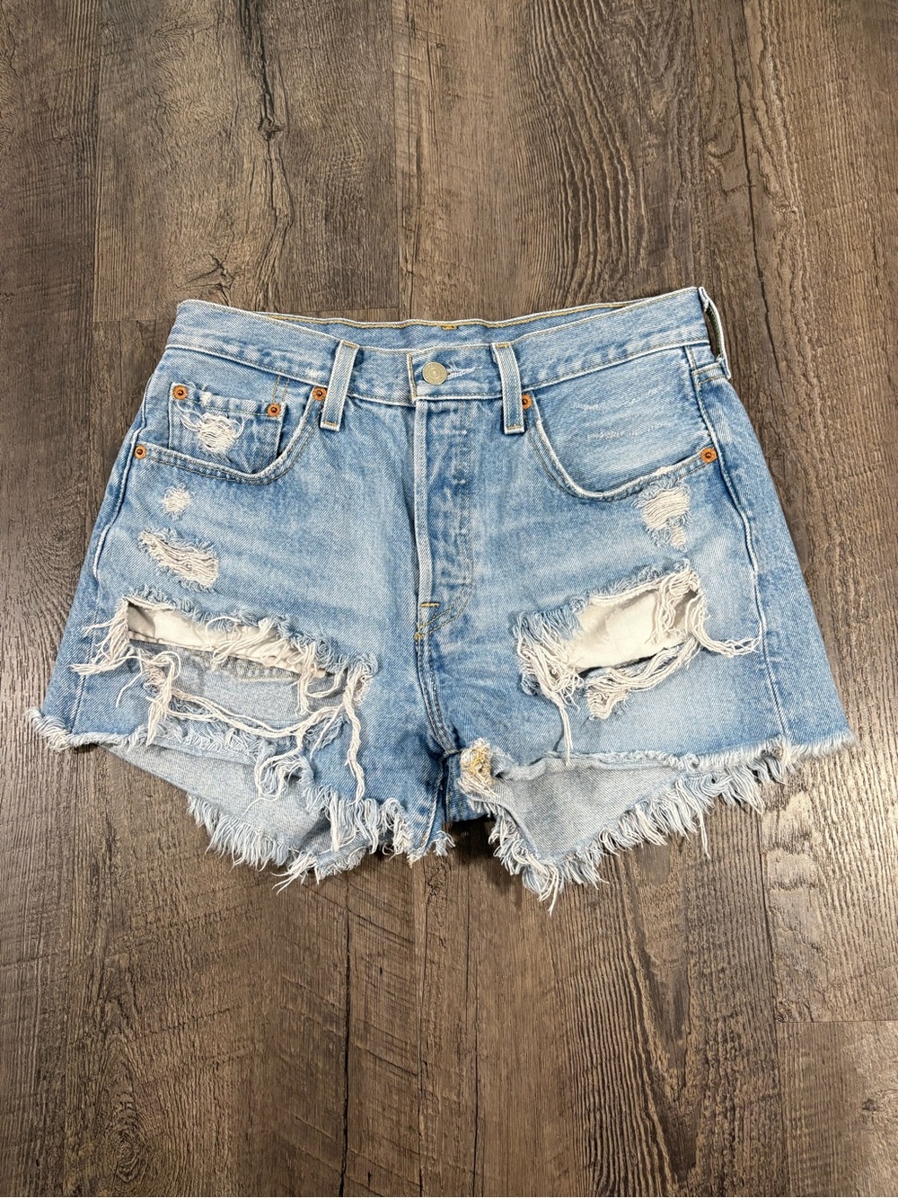 LEVI’S 501 Distressed Jean Shorts
